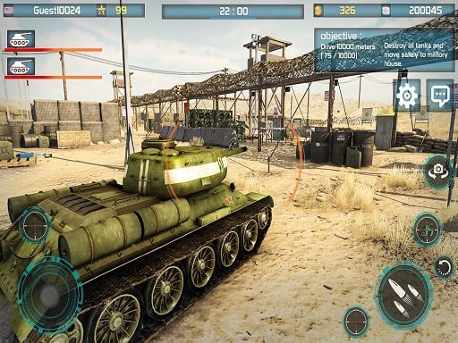 Play Tank Battle 3D : War of Tanks 2k20 Online