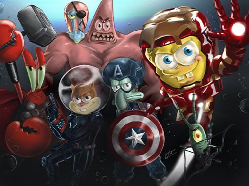 Spongebob Ironman Online Adventure Games on taptohit.com