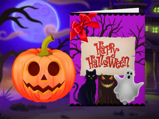 Happy Halloween - Princess Card Designer Online Girls Games on NaptechGames.com