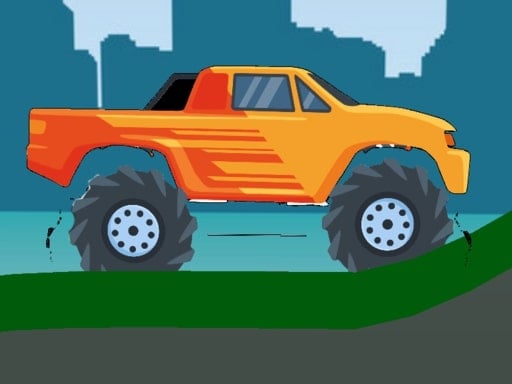Monster Truck Hill Driving 2D Online Arcade Games on NaptechGames.com