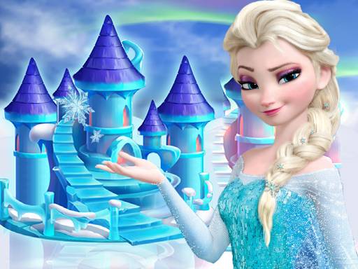Play for fre princess frozen doll house decoration
