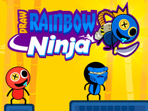 Draw Rainbow Ninja Online Hypercasual Games on NaptechGames.com