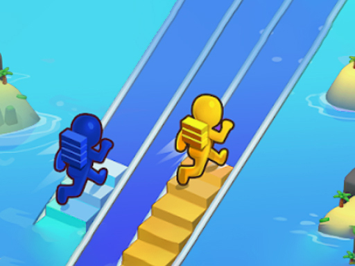 Bridge Ladder Race Stair game - Hypercasual