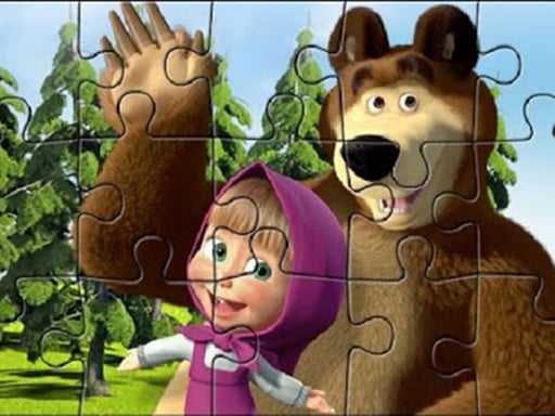 Play Masha Puzzle Time Online