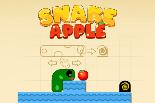 Snake And Apple play online no ADS