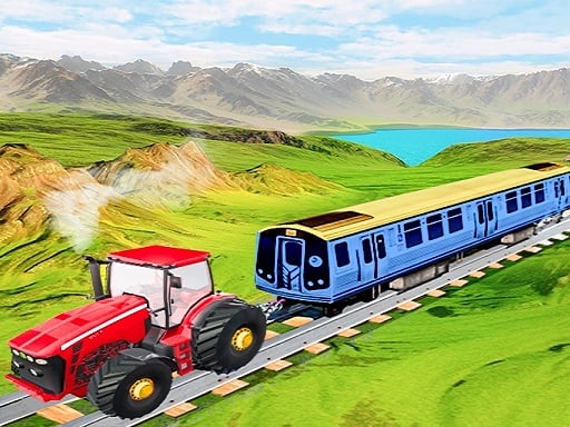 Chain tractor train towing game Online Arcade Games on NaptechGames.com