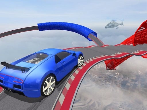 Mega Ramp Stunt Cars Online Racing Games on NaptechGames.com