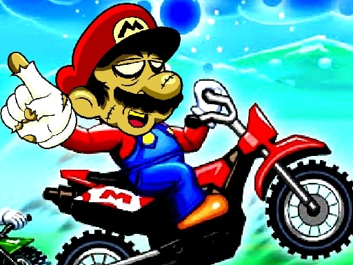 Super Mario Halloween Wheelie Online Racing Games on NaptechGames.com