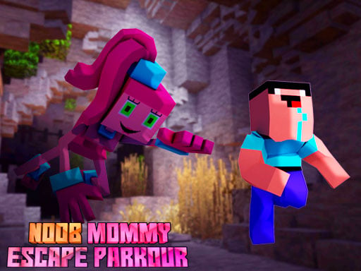 Noob Mommy Escape Parkour Online Action Games on NaptechGames.com