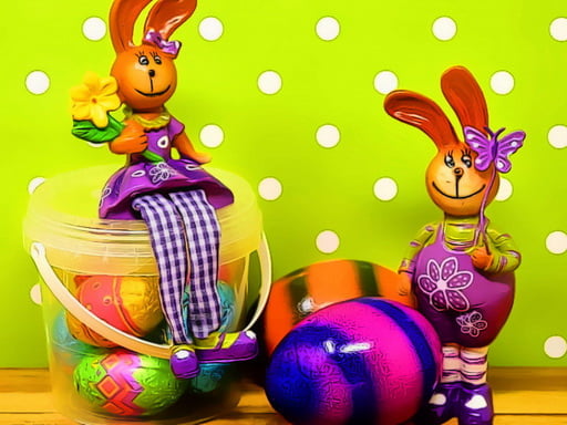 Play Easter Bunnies Puzzle