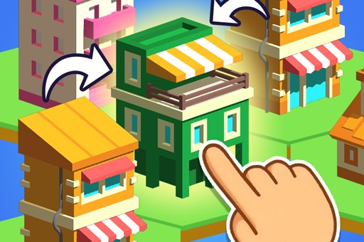 Crafty Town Merge City play online no ADS