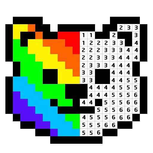 Pixel Art -Color by Numbers