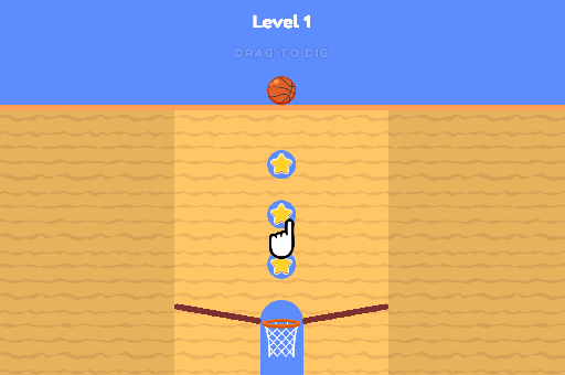 Basketball Dig play online no ADS