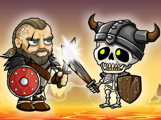 Vikings VS Skeletons Game Online Adventure Games on taptohit.com